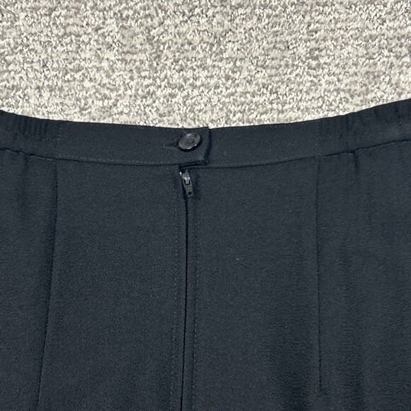 Howard Wolf Skirt Womens 8 Maxi Boho USA Vintage Black Lined Worsted Wool - Picture 8 of 8